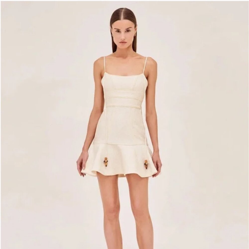 Alexis Kamara Dress Ivory Mini NWT